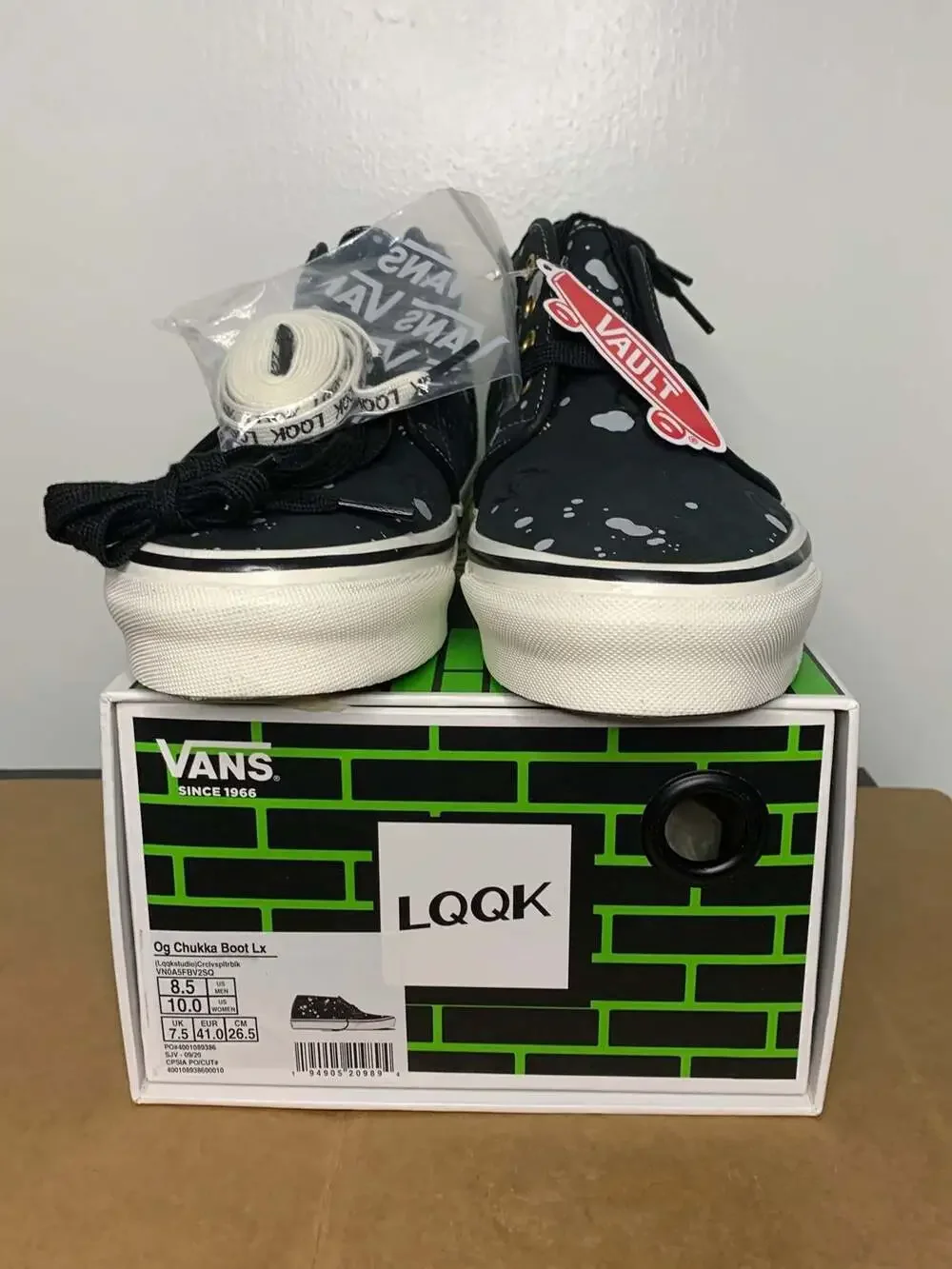 New Vans LQQK Studios Chukka Boot LX, Men Size 8.5, Women Size 10